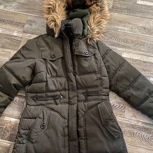 Beautiful olive winter jacket
